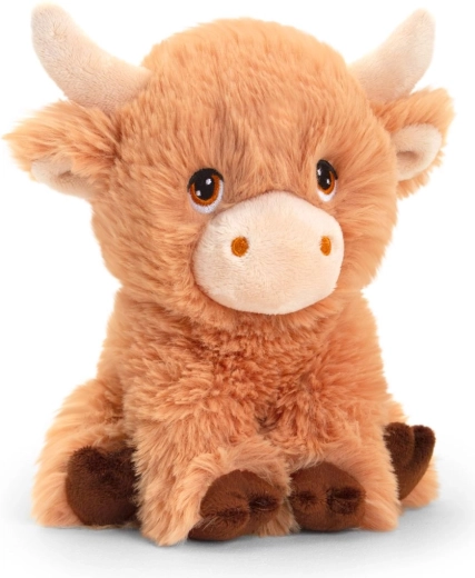 Keel Toys Keeleco vache Highland éco peluche 18 cm