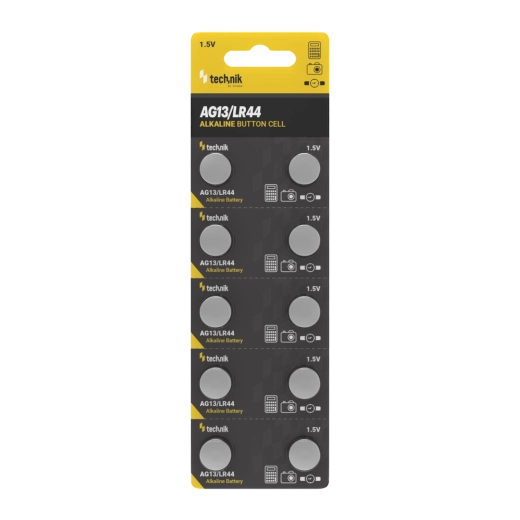 Pile bouton alcaline AG13 / LR44 / A76 / 357 1,5 V – lot de 10 pièces