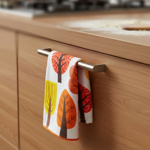 Torchon de cuisine en microfibre avec motif automnal 58 × 38 cm - 1 pièce