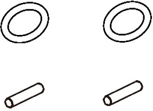 Joint torique et vis BL8 pour adaptateur de roue Jamara - 1 pièce