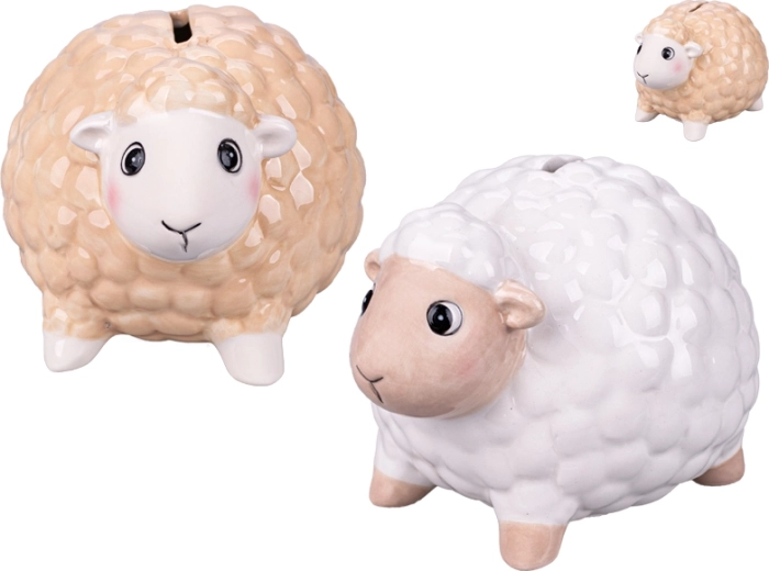 Tirelire en porcelaine en forme de mouton pour enfants
