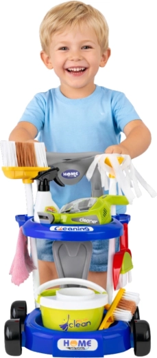 Chariot de nettoyage avec organisation astucieuse