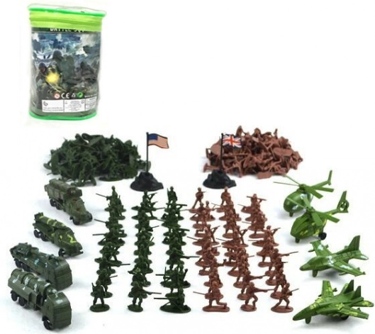 Set de soldats avec accessoires 210 pcs