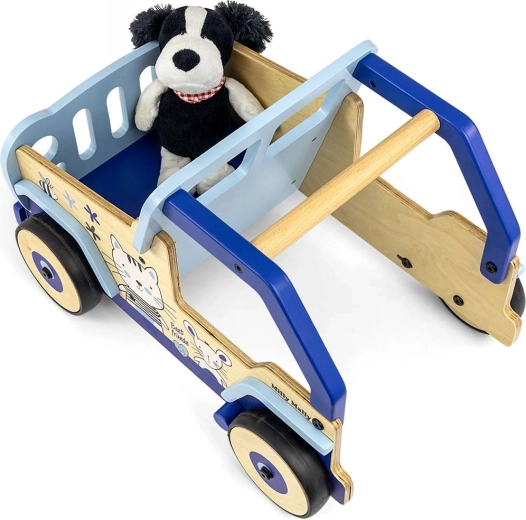 Frein et espace de rangement pour les jouets