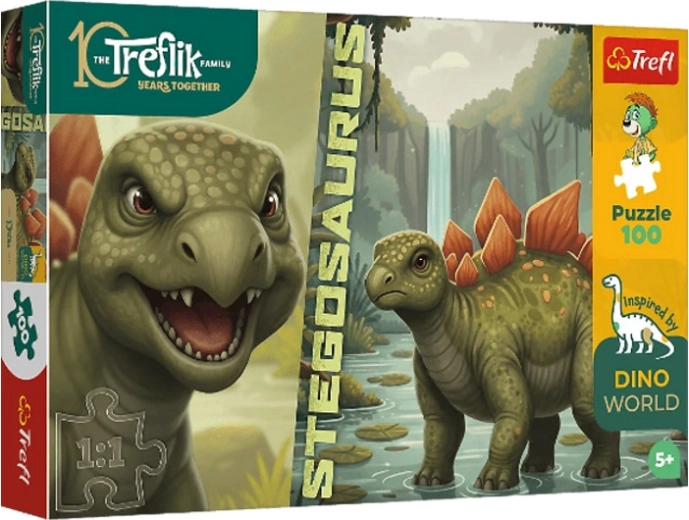Puzzle InspiredByDinoWorld stégosaure 100 pièces