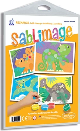 Sentosphere Sablimage – kit d’images à sabler dinosaures