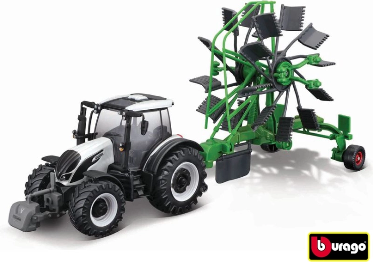 Tracteur Valtra N174 avec machine agricole
