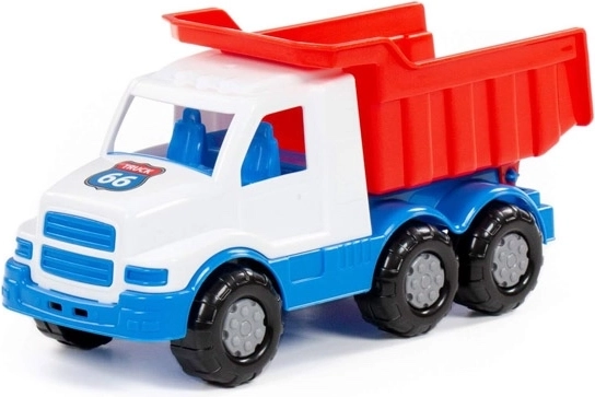 Camion-benne Gustík – blanc et bleu