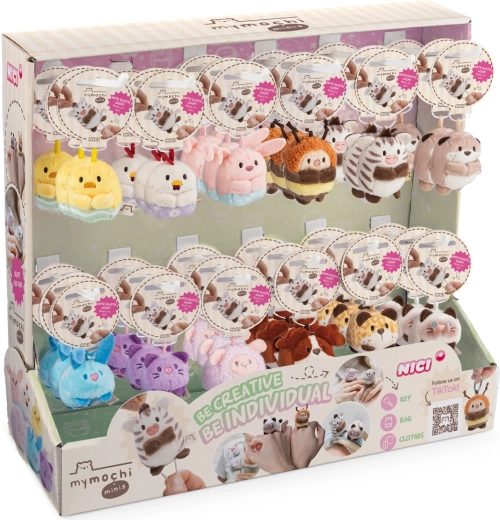 Présentoir NICI de porte-clés MyMochi minis série 4 édition printemps, 36 pcs