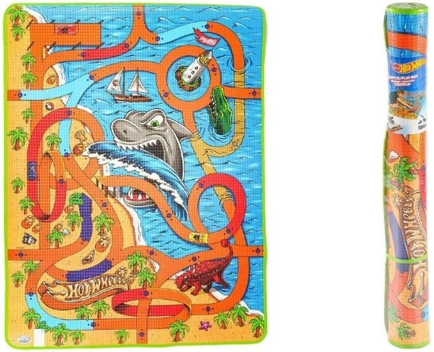 Hot Wheels tapis de jeu au sol requin 120 × 90 cm