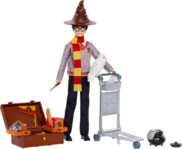Mattel Harry Potter quai 9¾ set de jeu – poupée Harry Potter et accessoires