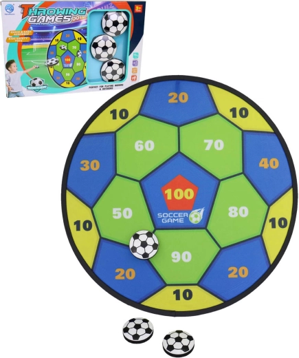 MaDe cible suspendue à scratch avec 3 balles souples – set