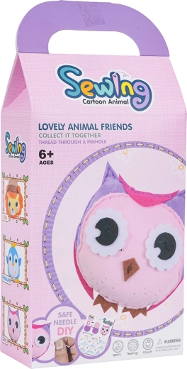 Kit créatif pour coudre une peluche hibou