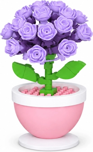 Hortensia violet comme décoration