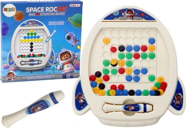 Tableau magnétique Fusée pour enfants