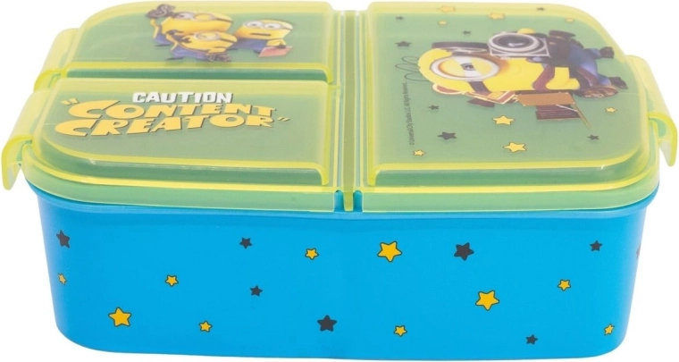 Boîte à goûter STOR avec compartiments Minions