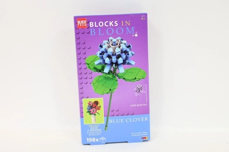 Kit de construction fleur de trèfle en fleur – bleu