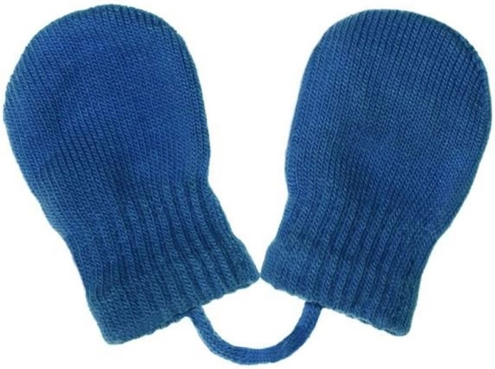 moufles d’hiver tricotées pour bébé New Baby bleu marine 0–3 mois