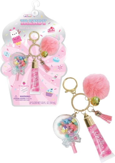 Porte-clés avec gloss à lèvres Bonbons