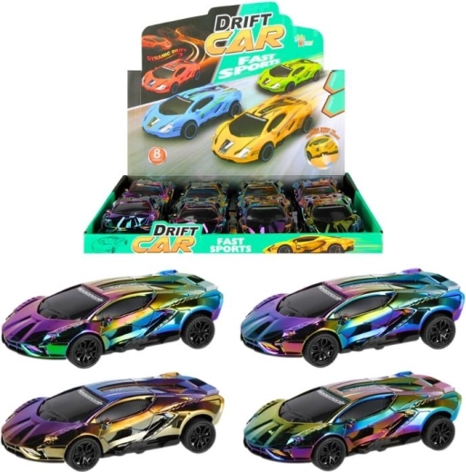 Voiture de course drift à effet caméléon (moteur à friction)