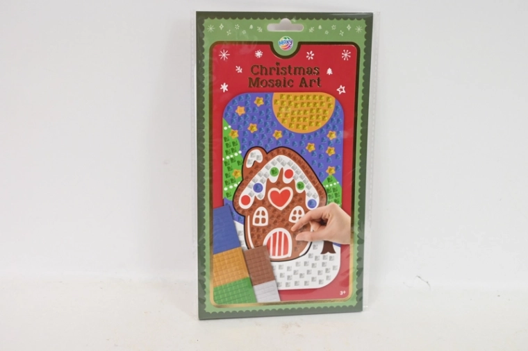 Mozaïque de Noël CCG A5 – maison en pain d’épices