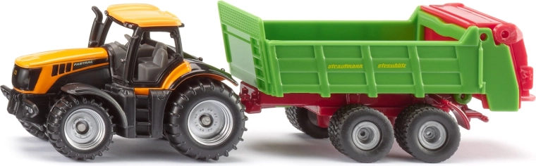 Tracteur Siku JCB avec épandeur universel Strautmann