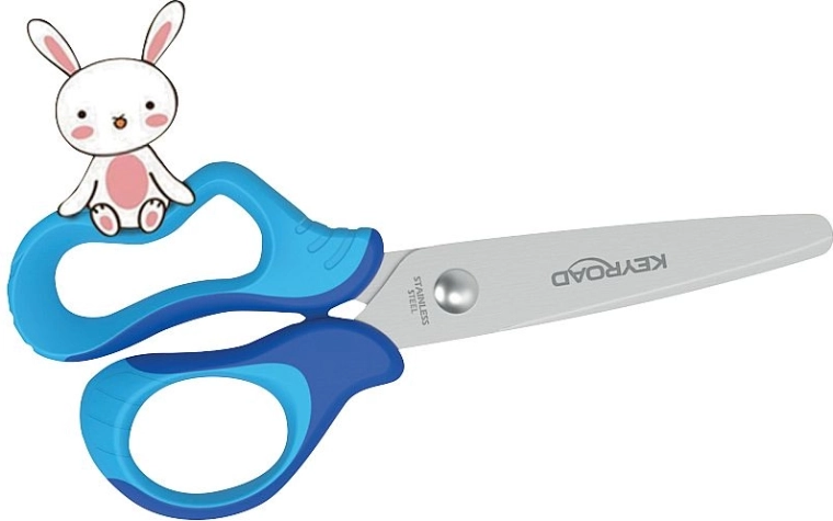 Ciseaux pour enfants Keyroad Soft 12,5 cm – bleus