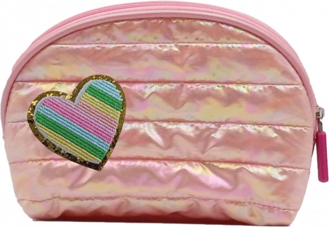 Trousse de maquillage rose moelleuse