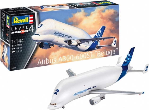 Maquette plastique d’avion Airbus A300-600ST Beluga 1:144