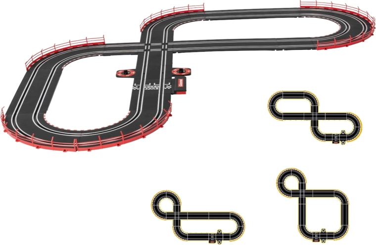 Piste avec croisement et compteur de tours