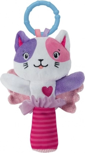 Hochet en peluche chat BABY CLEMENTONI