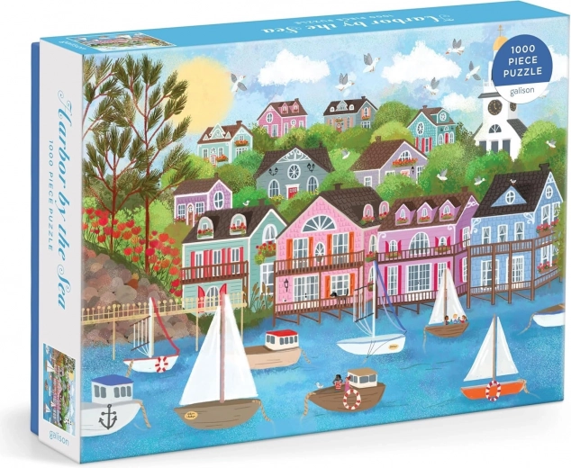 puzzle galison port au bord de la mer joy laforme 1000 pièces