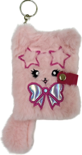 Mini carnet peluche A7 chaton