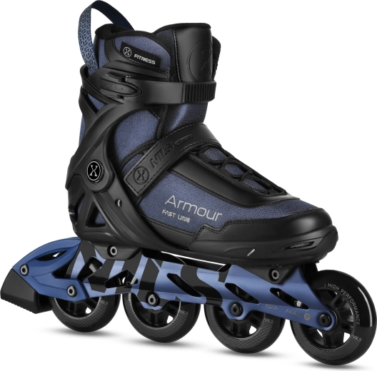 Rollers en ligne NILS Extreme Armour bleus – 44