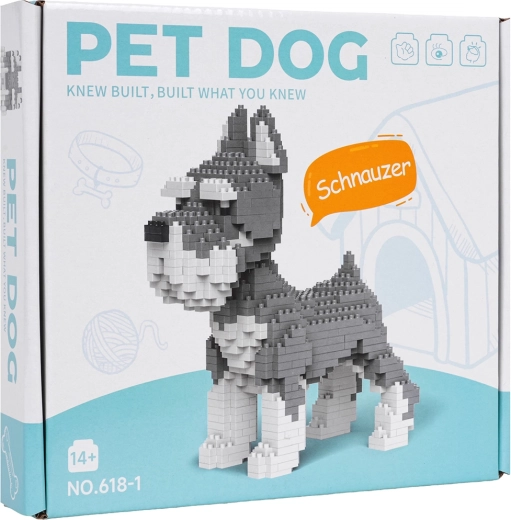 Jeu de construction schnauzer de 800 pièces