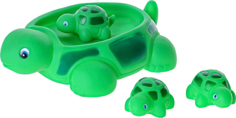 Adorable famille de tortues pour jeux aquatiques