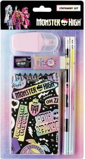 Ensemble scolaire Monster High avec bloc-notes et fournitures d’écriture
