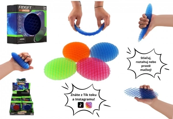 Ver de fidget changeant de forme – jouet antistress en plastique, 11 cm