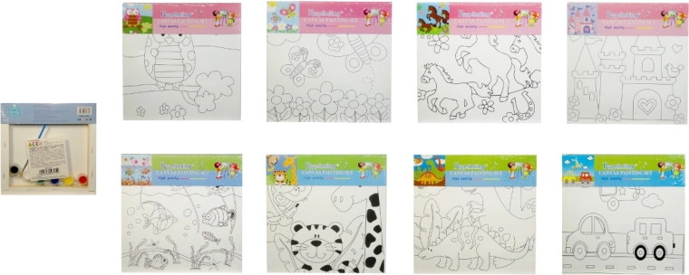 Image à peindre pour enfants – kit avec peintures et pinceau