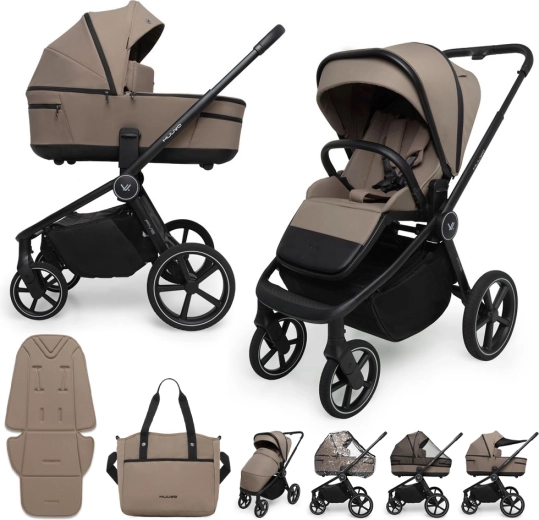 Poussette combinée 2-en-1 Muuvo Five Mokka