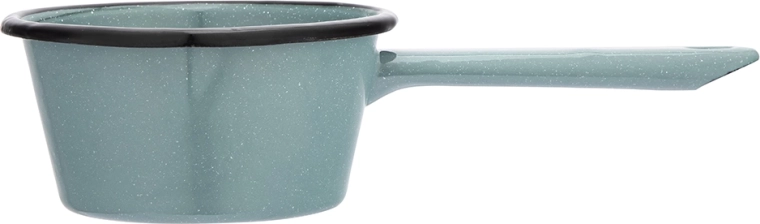 Casserole conique avec poignée et bec verseur 12 cm, 450 ml, vert sauge moucheté