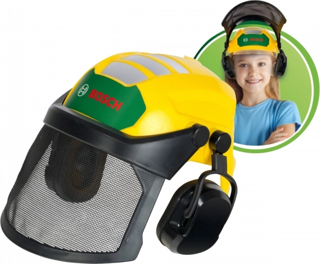 Casque réglable avec visière et protections auditives