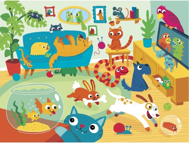 Puzzle Fête des animaux 24 pièces