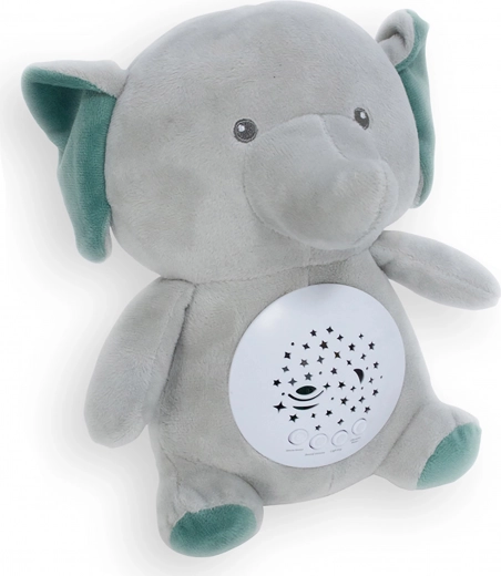 Éléphant en peluche dodo 26 cm avec lumière et mélodies