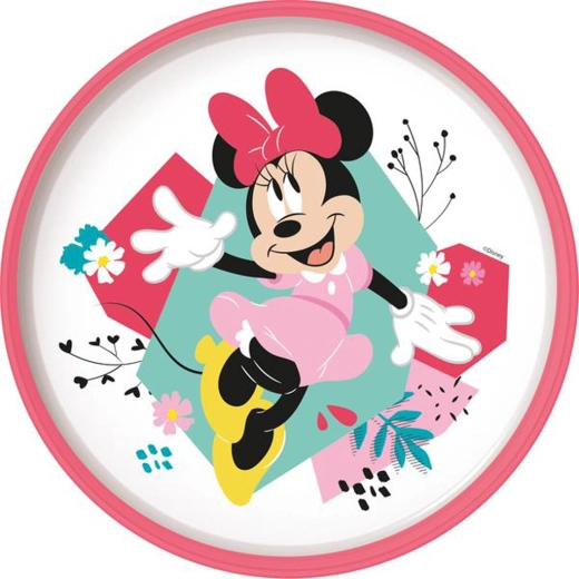 Assiette en plastique avec fond antidérapant MINNIE 19,5 cm