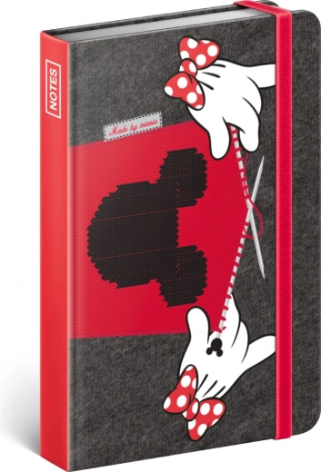 Carnet ligné Minnie Mouse 11 × 16 cm, 172 pages