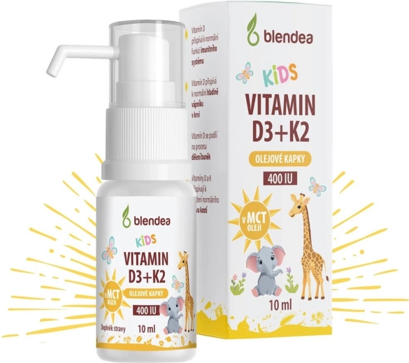 Blendea vitamine D3 + K2 gouttes pour enfants 10 ml