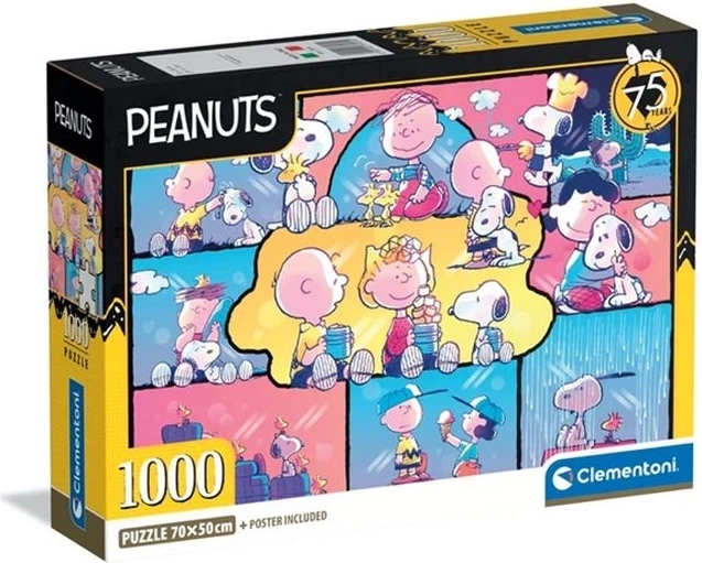 Puzzle compact Clementoni 1000 pièces Peanuts