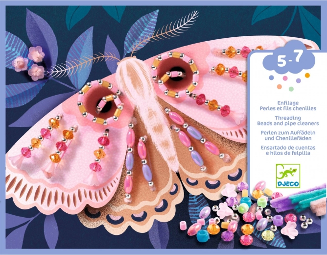 DJECO Kit d’enfilage de perles Magie lumineuse de la nuit