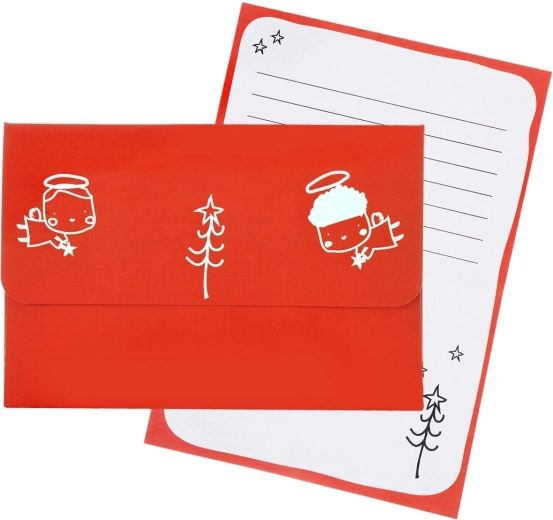 Enveloppe en papier « Joyeux Noël » avec lettre insérée (CZ/SK) - 1 pièce